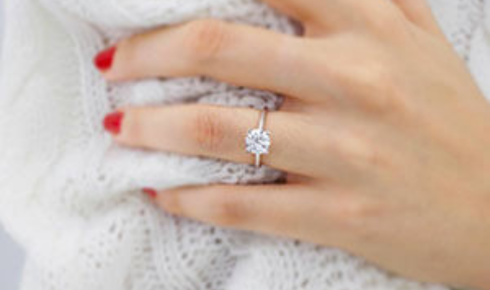 Lab diamond engagement rings by Lily Arkwright