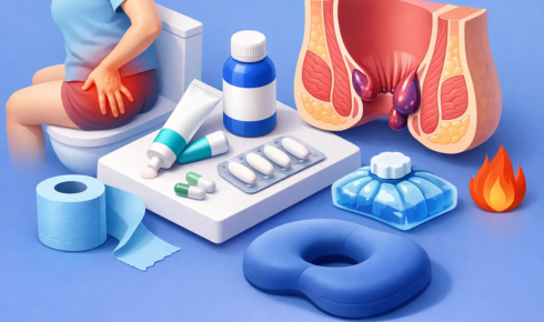 Hemorrhoid swelling reduction treatment